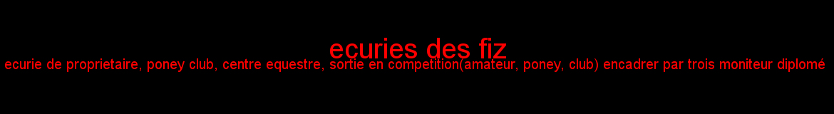 ecuries des fiz